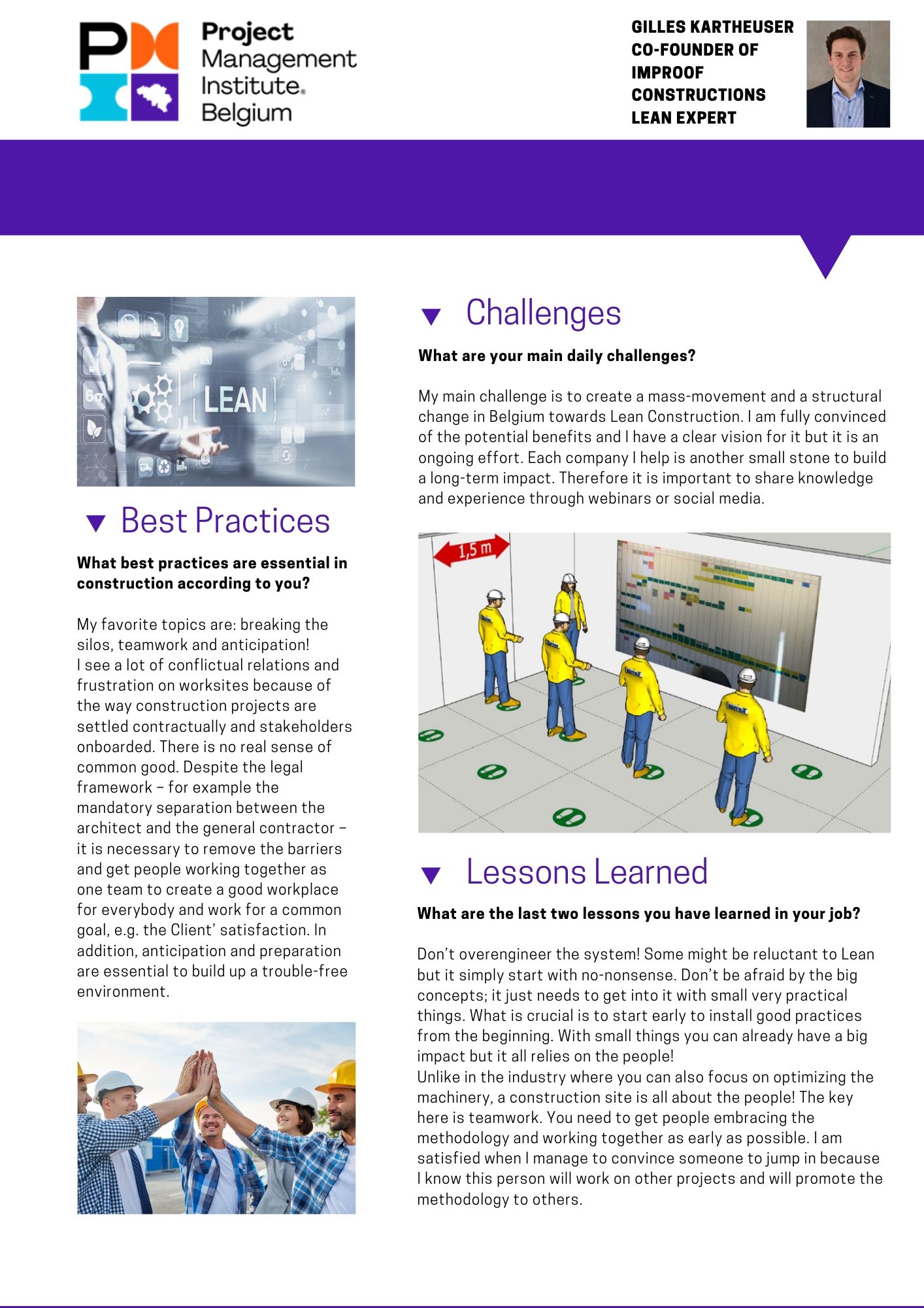 202006 PMI Construction CoP Monthly Portrait Gilles Kartheuser 3